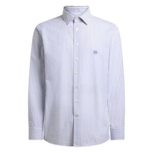 Etro Men Striped Cotton Seersucker Shirt